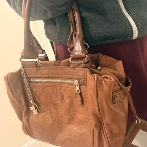 Balenciaga Le City Tan Leather Satchel